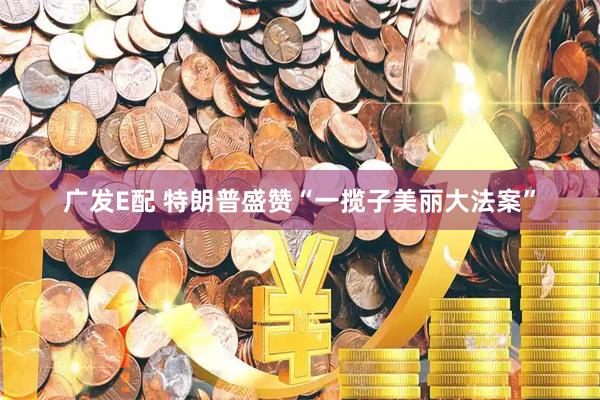 广发E配 特朗普盛赞“一揽子美丽大法案”