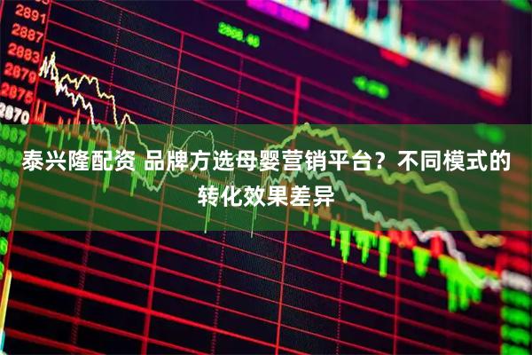 泰兴隆配资 品牌方选母婴营销平台？不同模式的转化效果差异
