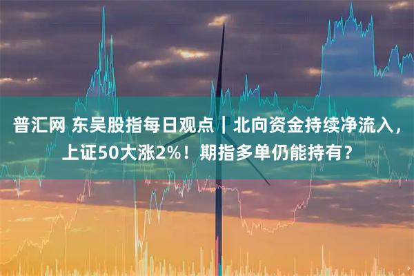 普汇网 东吴股指每日观点｜北向资金持续净流入，上证50大涨2%！期指多单仍能持有？
