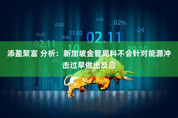 添盈聚富 分析：新加坡金管局料不会针对能源冲击过早做出反应