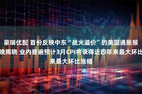 豪瑞优配 首份反映中东“战火溢价”的美国通胀报告今晚揭晓 业内普遍预计3月CPI将录得近四年来最大环比涨幅