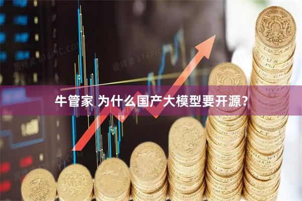牛管家 为什么国产大模型要开源?